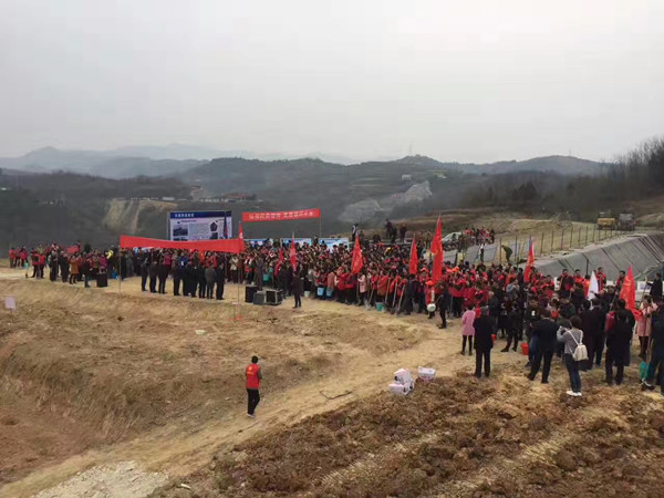 安康市汉阴县绿丰现代农业有限公司迎来汉阴县千人义务植树活动